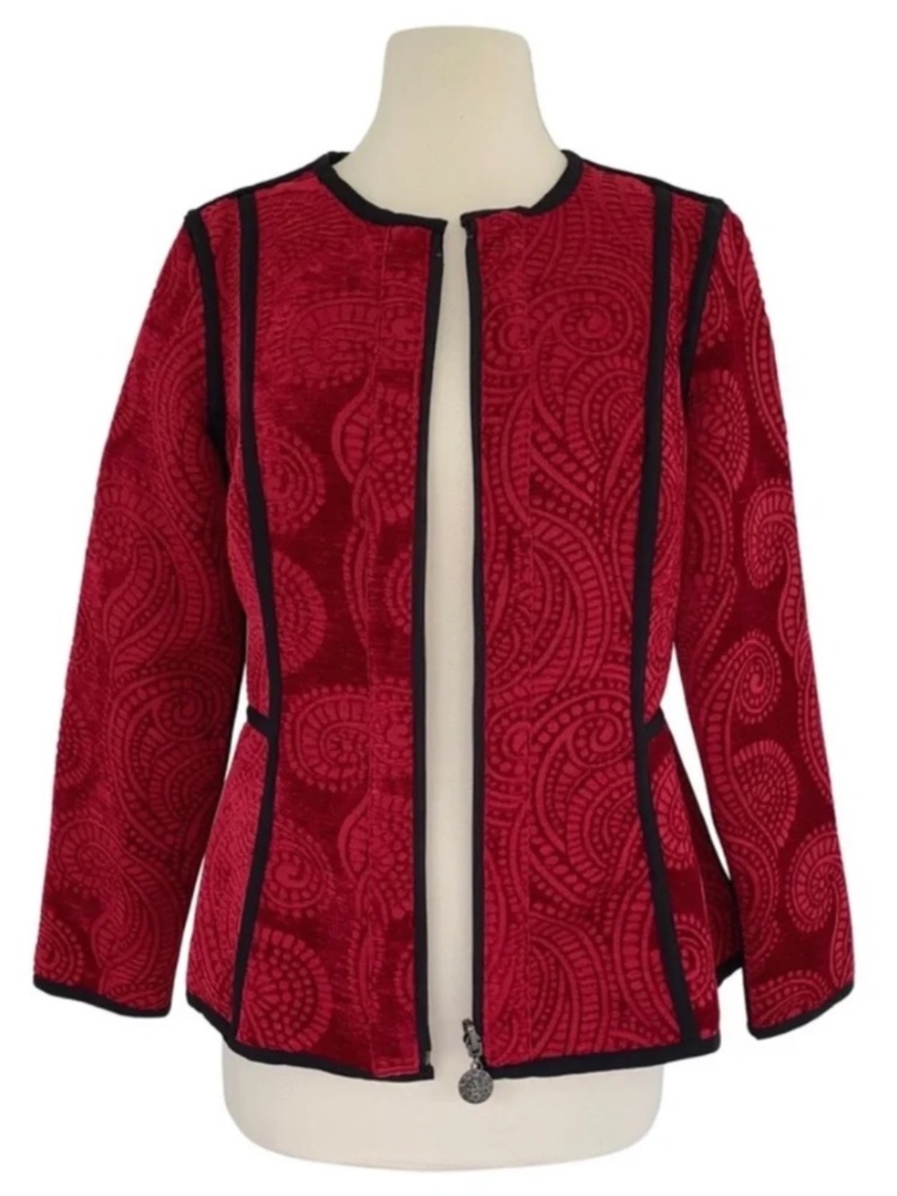 Trimdin Reversible Firenze Collection Scarlet Jacket Small